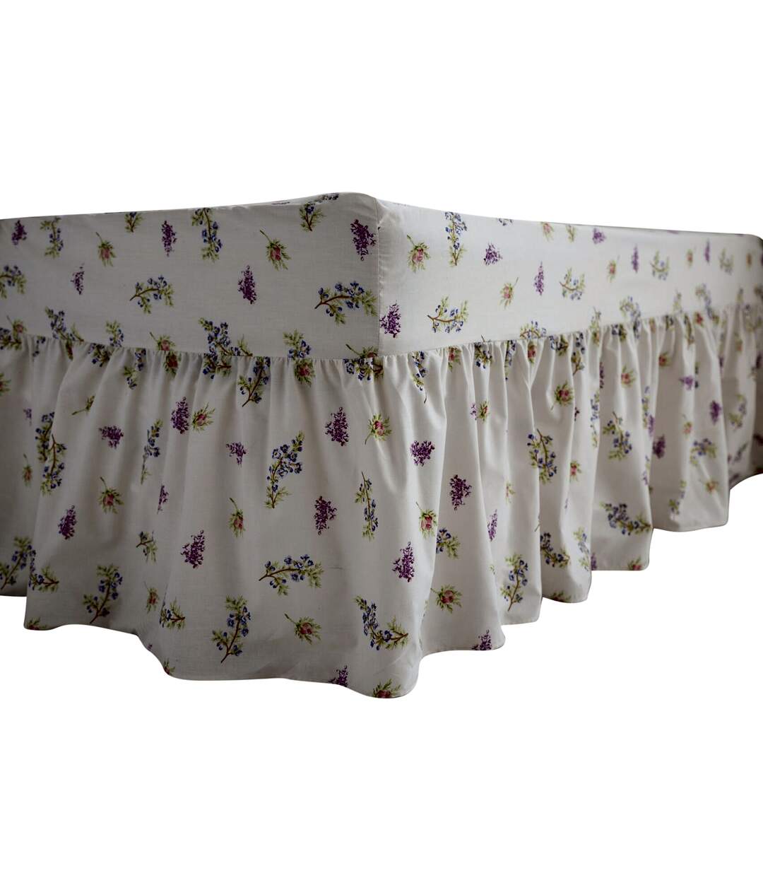 Delphine fitted valance white Belledorm-1