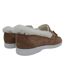 Womens/ladies Loro Suede Flat Boat Shoes Cognac Firetrap-2
