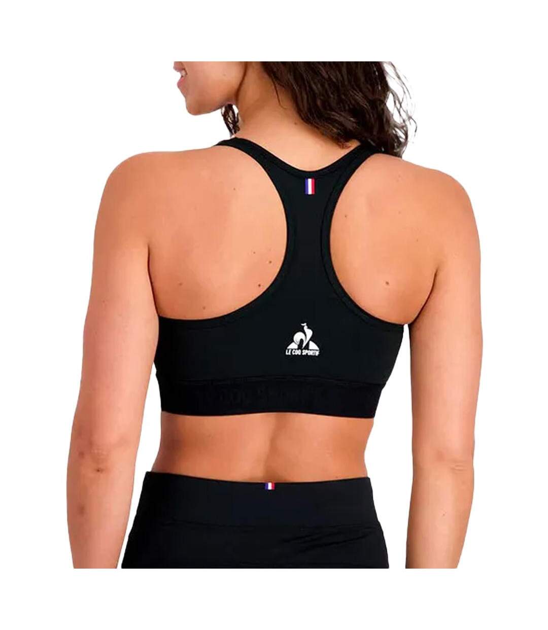 Brassière de sport noir femme le coq sportif training-2