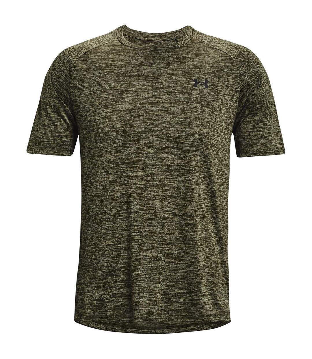 T-shirt Manches Courtes Motif/style Chiné Tech 2.0 Homme Vert Olive Under Armour-2
