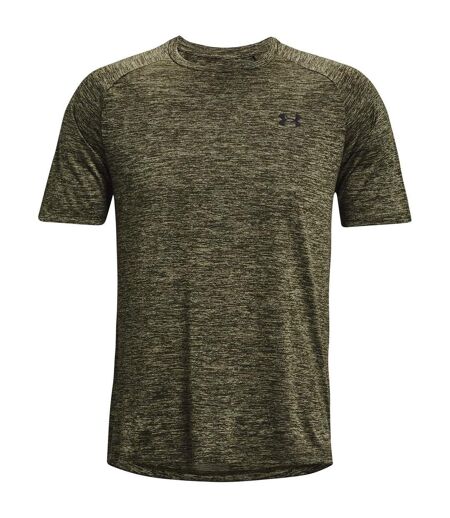T-shirt Manches Courtes Motif/style Chiné Tech 2.0 Homme Vert Olive Under Armour