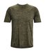 T-shirt Manches Courtes Motif/style Chiné Tech 2.0 Homme Vert Olive Under Armour-2