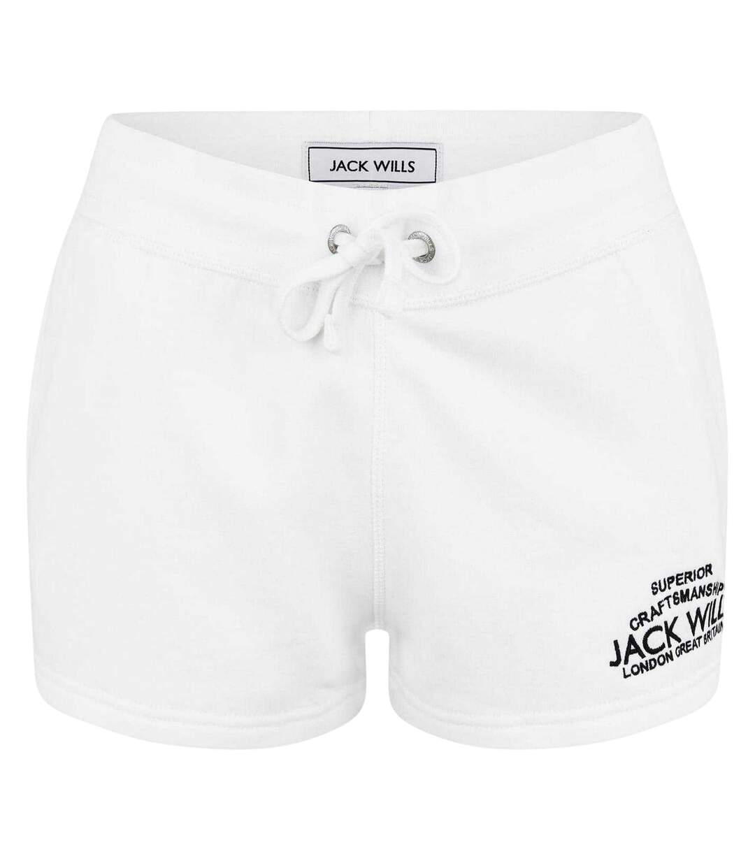 Short De Jogging Motif/style Logo Femme Blanc Jack Wills-1