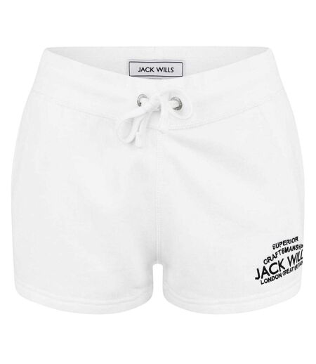 Short De Jogging Motif/style Logo Femme Blanc Jack Wills