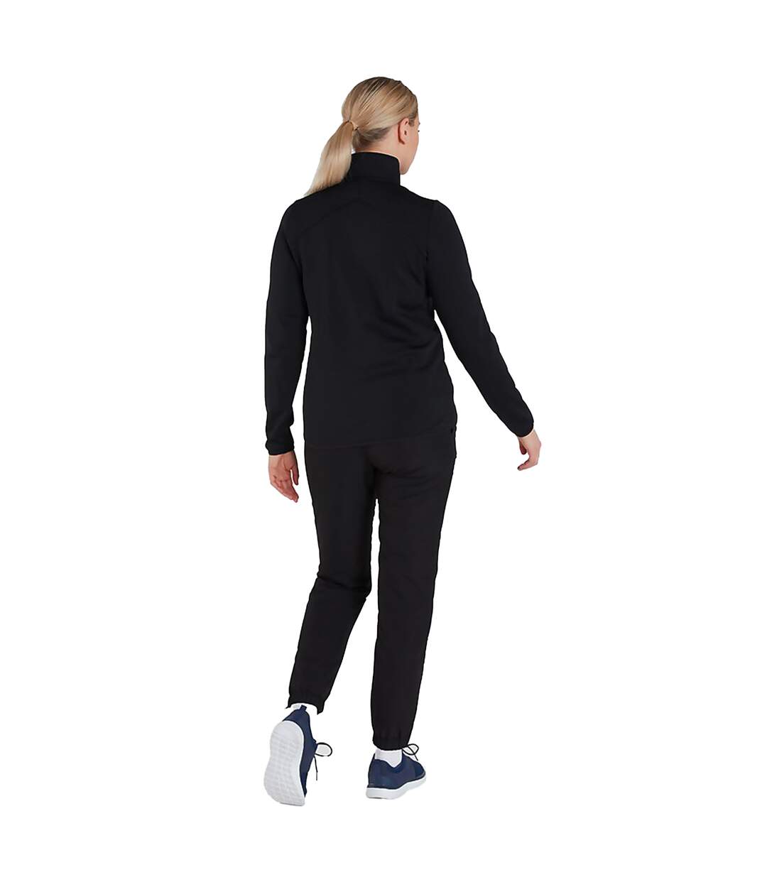 Womens/ladies Club Quarter Zip Training Midlayer Black Canterbury-3
