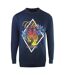 Sweat Motif/style Losange Et Tigre Adulte Bleu Marine Cavalli Class-1