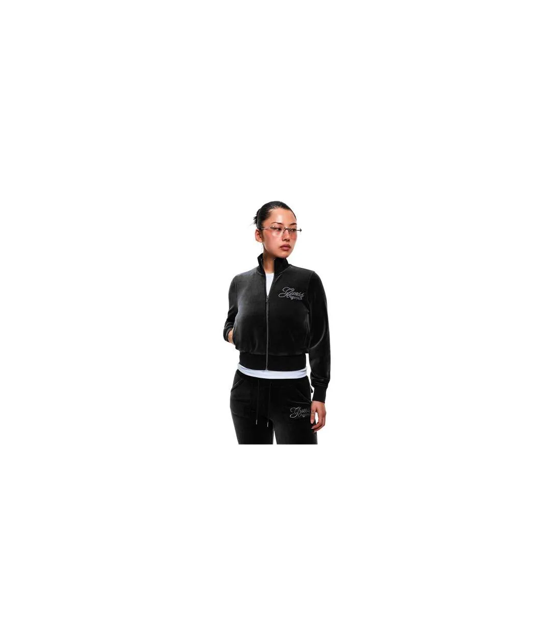 Blouson Aviateur Femme Noir Vif Guess-1