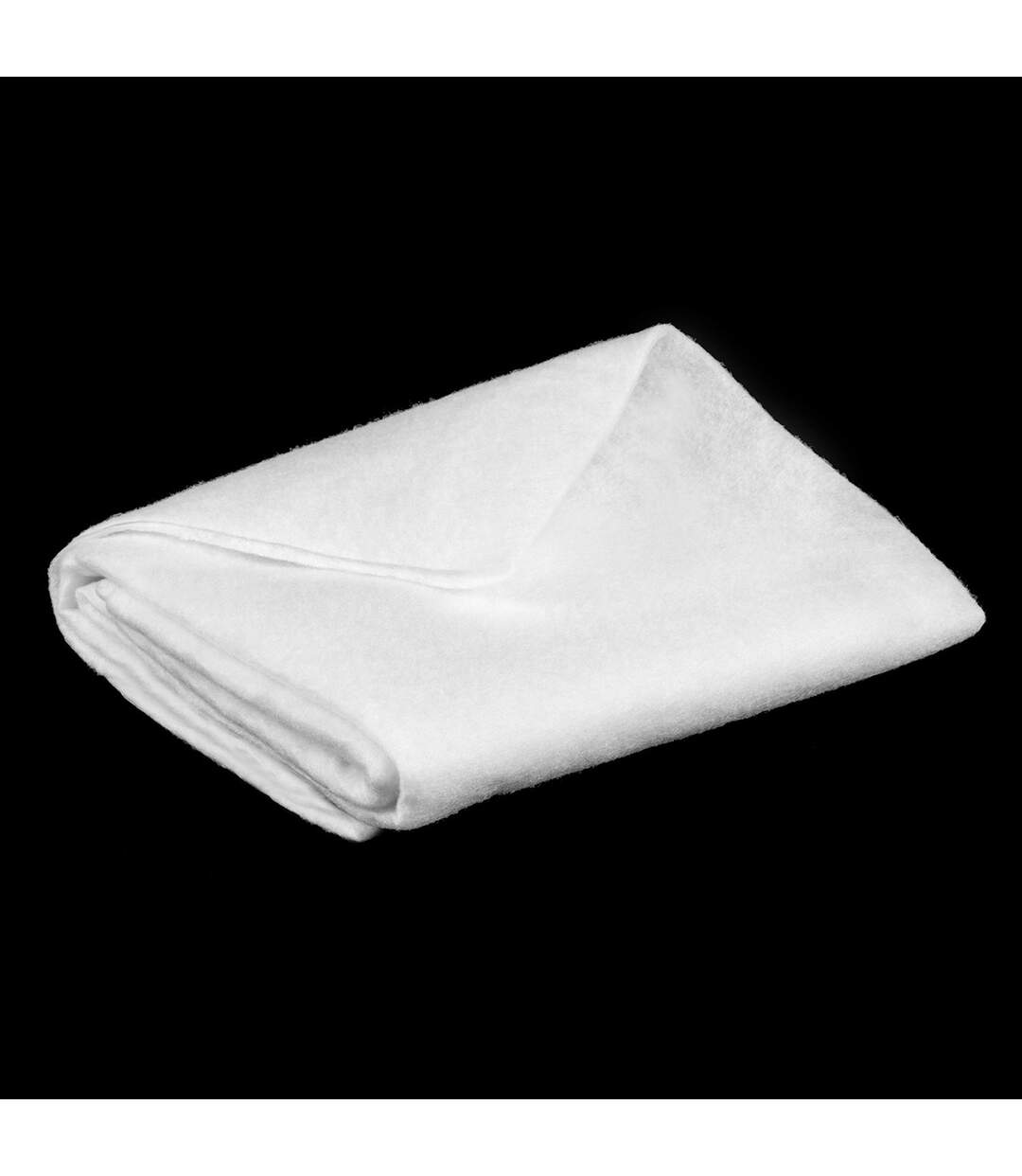 Tapis pour sapin de Noël carré - L. 100 x l. 100 cm - Blanc-1