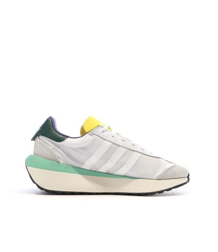 Baskets blanches/jaune homme adidas country