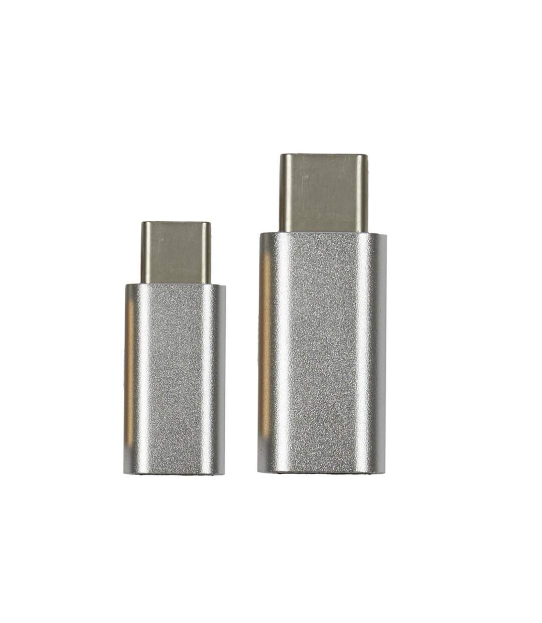 Lot de 2 Adaptateurs USB type C 2cm Gris-1