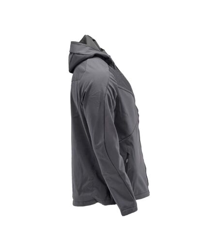 Mens Customised Soft Shell Jacket Stone Grey Mascot