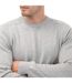 Mens Stern Crew Neck Sweatshirt Grey Farah-3