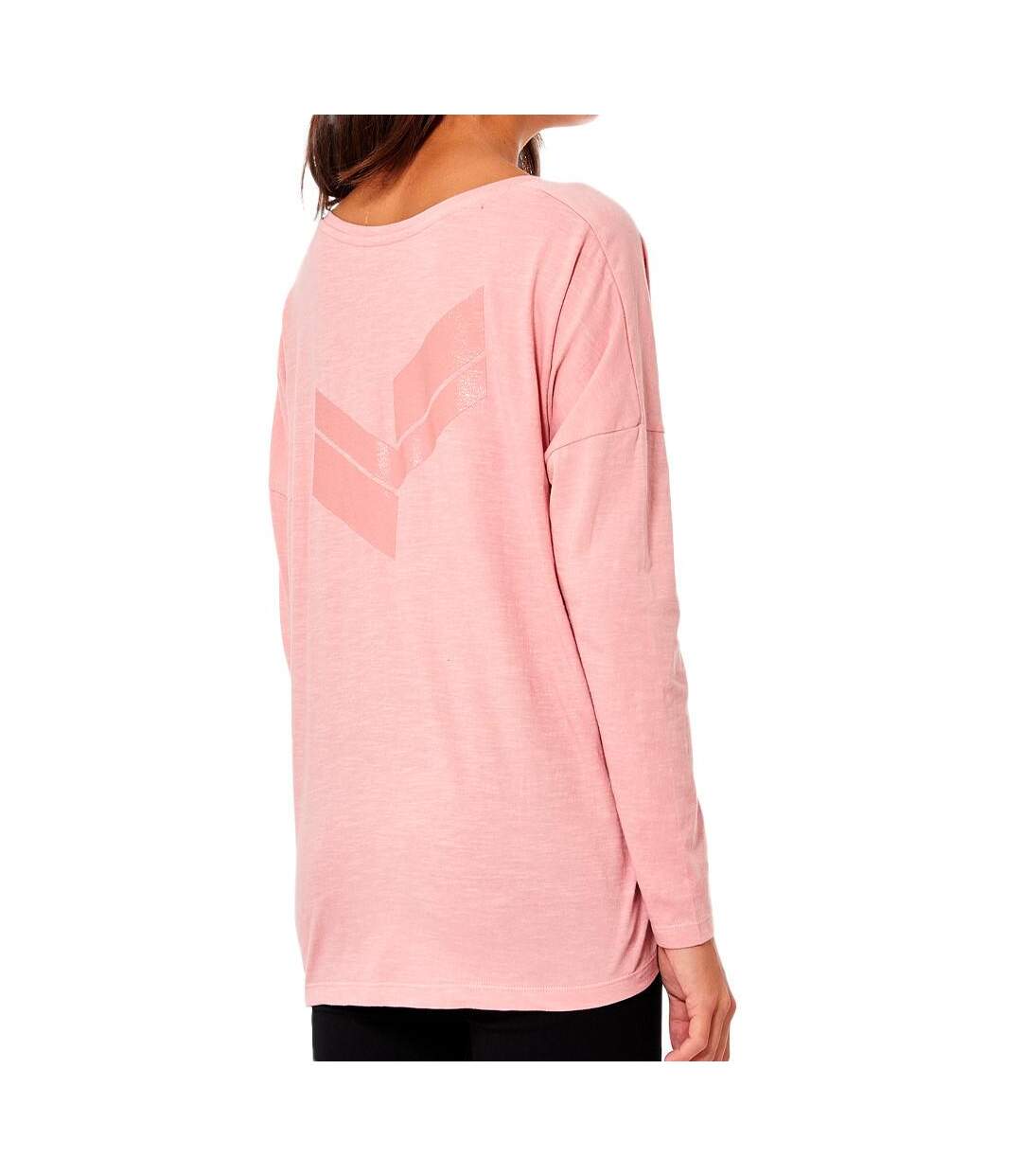 T-shirt Manches Longues Rose Femme Kaporal 23 - S-2