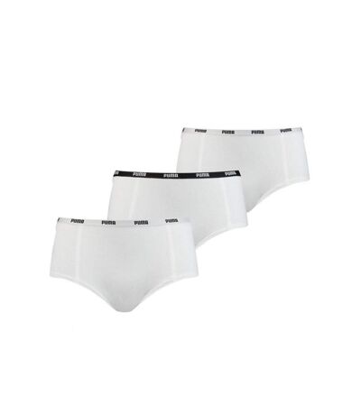 PUMA Lot de 3 Boxers Femme Coton PACKX3 Blanc