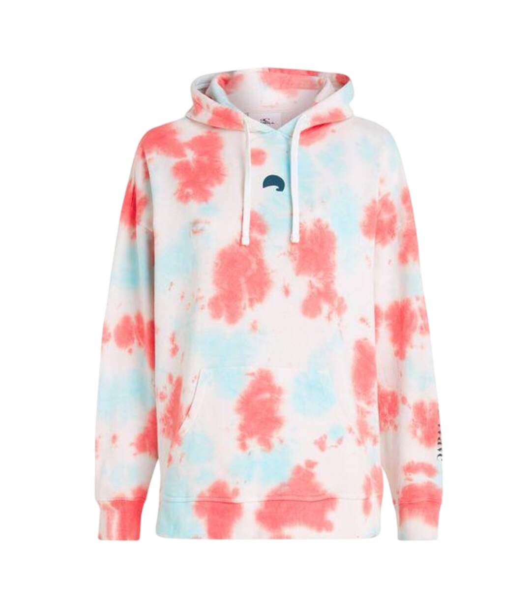 Sweat À Capuche Motif/style Tie-dye Wow Femme Blanc Rose O´Neill-2