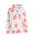 Sweat À Capuche Motif/style Tie-dye Wow Femme Blanc Rose O´Neill-2
