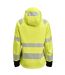 Womens/ladies High-vis Soft Shell Jacket Yellow Black Jobman-2