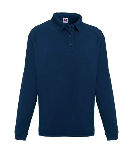 Russell Europe - Sweatshirt avec col et boutons - Homme (Bleu marine) - UTRW3275