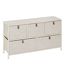 Commode basse 5 tiroirs TISSA - Beige-1