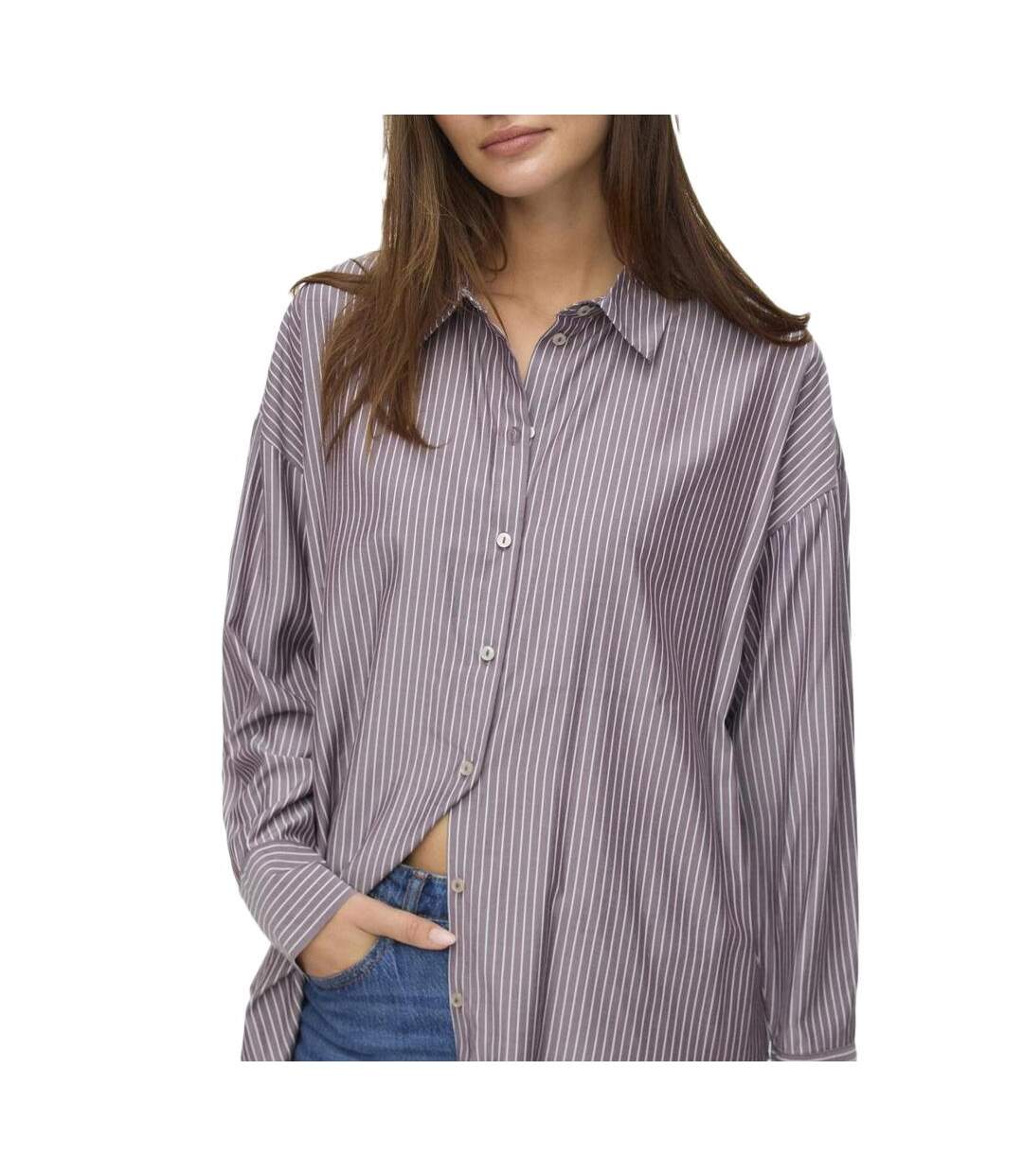 Chemise mauve femme vero moda nora-1