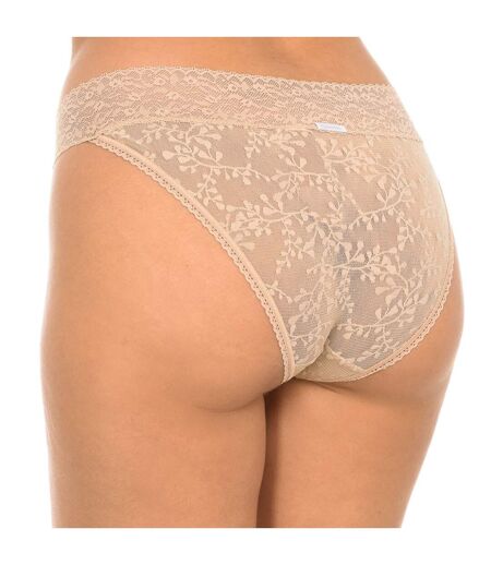 Women's briefs with transparent lace fabric QD3620E