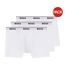 Pack Of 3  Mens Logo Boxer Briefs  White Boss-2