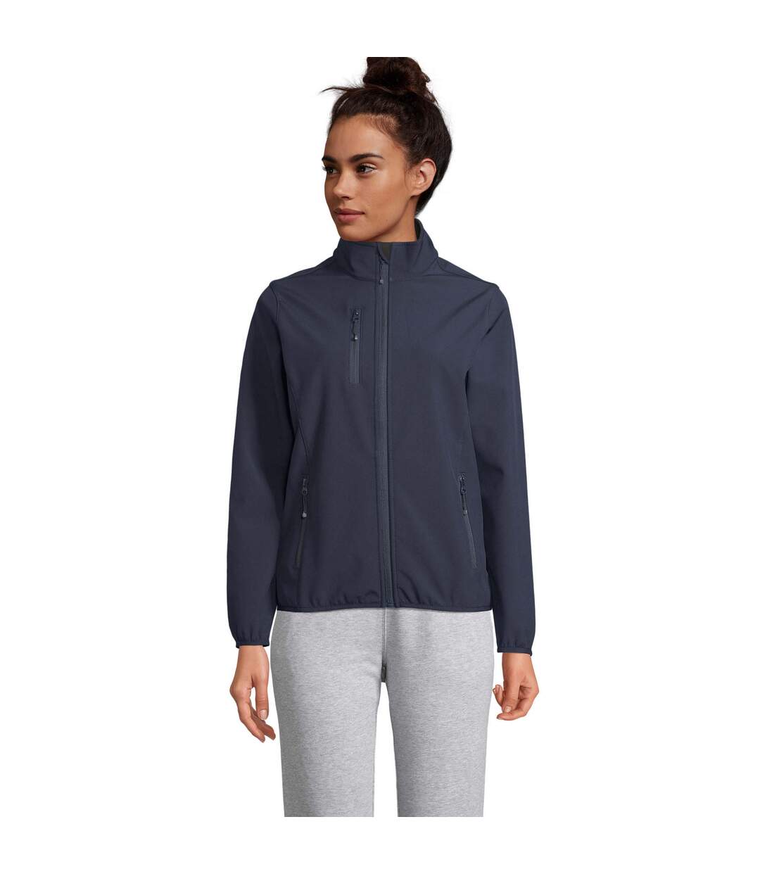 Veste Softshell Falcon Femme Bleu Marine SOLS-2