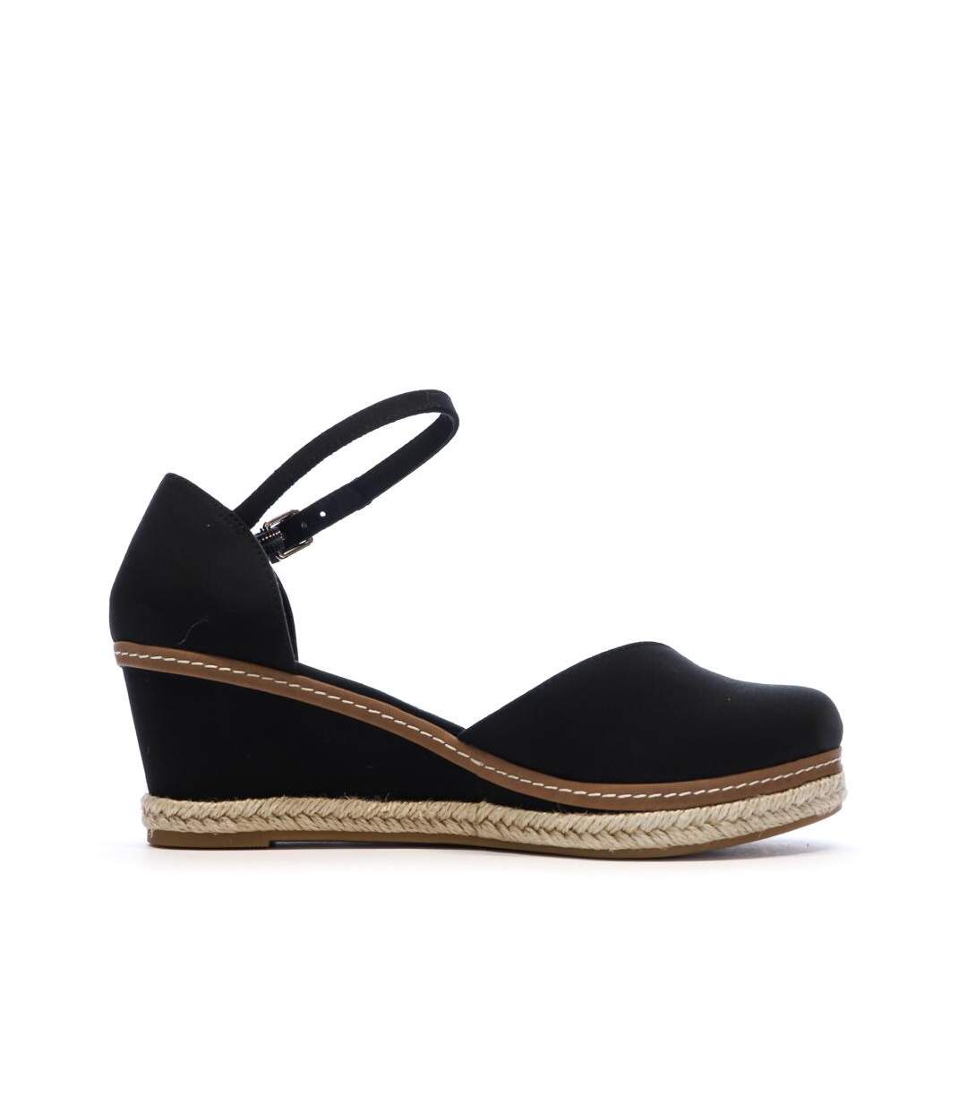 Sandales noires femme tommy hilfiger basic closed toe-2