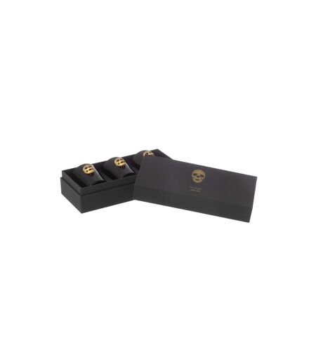 Lot de 3 Bougies Parfumées Crane Nuit 21cm Mysterious Palace