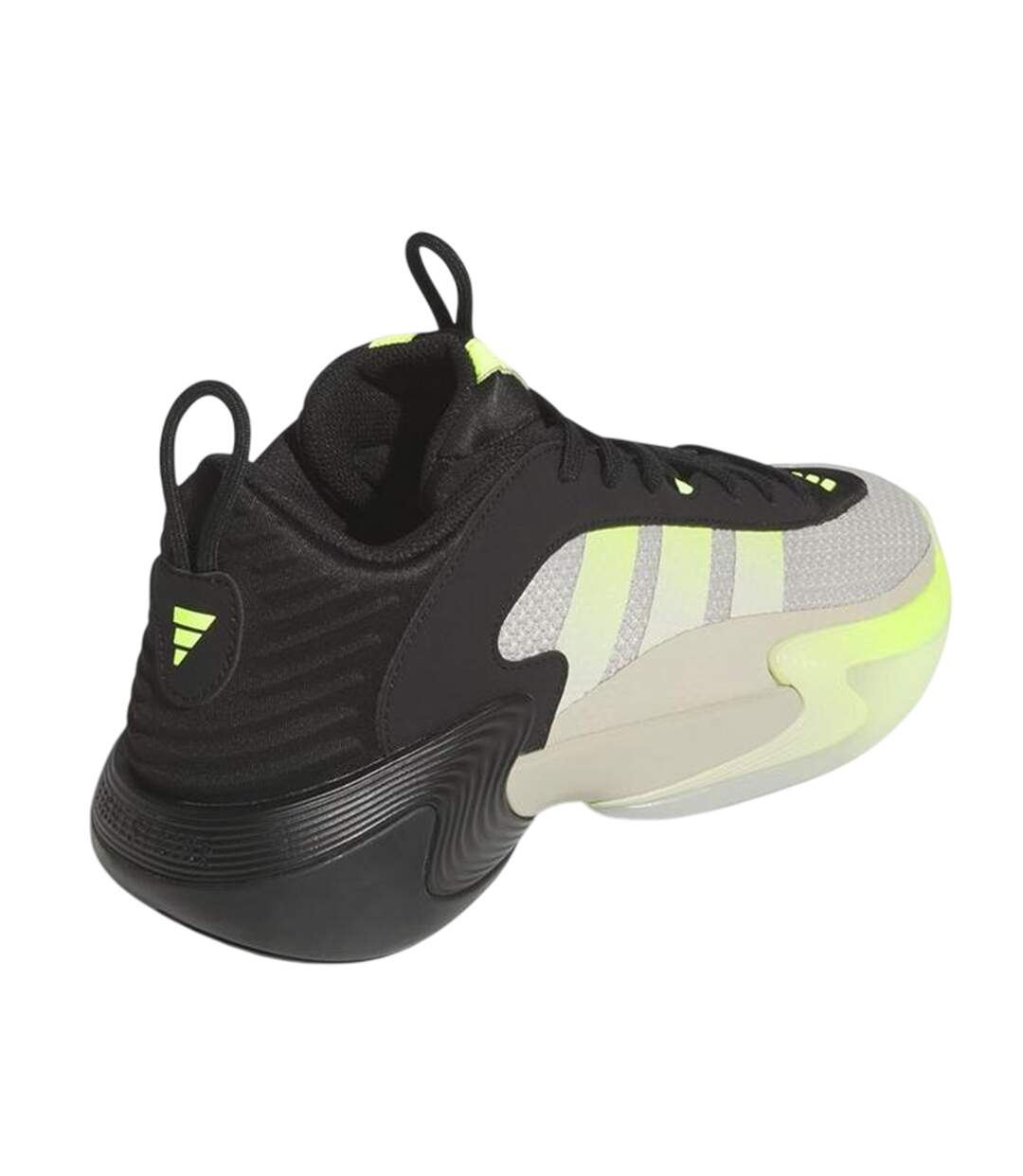Mens 3 Stripes Lace Up Basketball Shoes Putty Grey Adidas-2