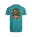 Mens beer guzzling back print t-shirt viridis Weird Fish-2