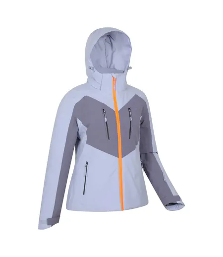 Womens/ladies Valais Waterproof Waterproof Ski Jacket Purple Mountain Warehouse