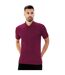 Classic Mens Pique Polo Maroon Casual-1