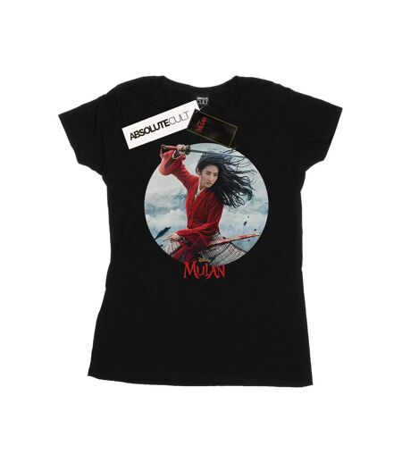 Disney Womens/Ladies Mulan Movie Sword Poster Cotton T-Shirt (Noir) - UTBI30784