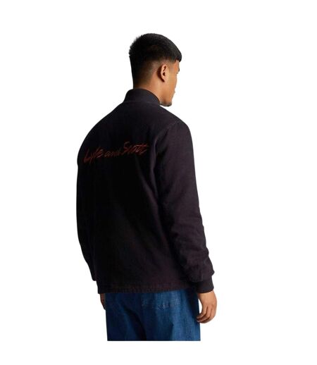 Mens Collared Bomber Jacket Dark Navy Lyle & Scott
