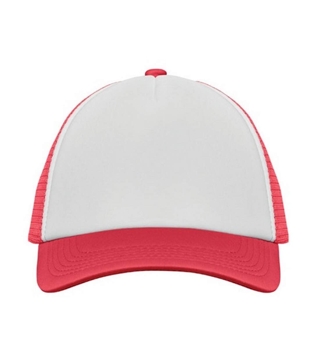 Bubble Trucker Cap White Red MidOcean-1
