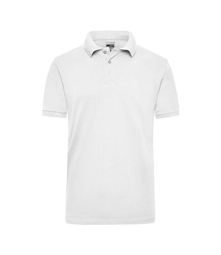 Polo Workwear Homme Blanc James And Nicholson