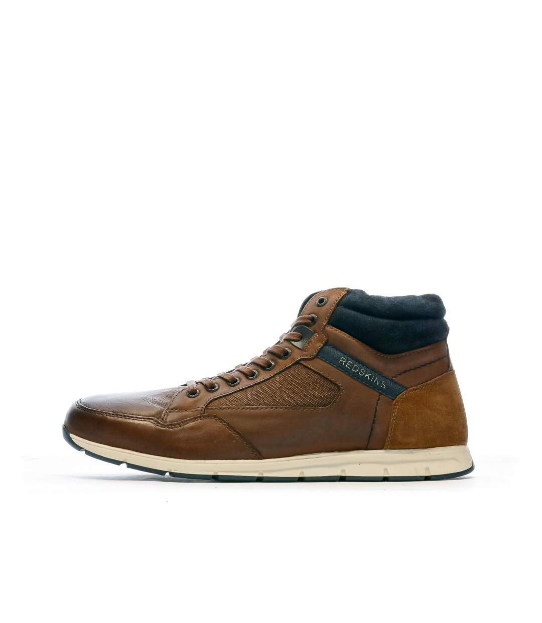 Baskets marron foncé homme redskins zouki-1