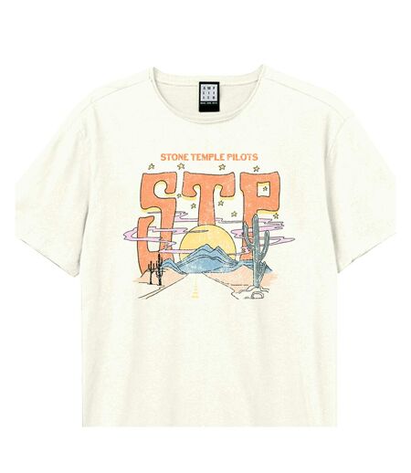T-shirt Desert Highway Adulte Vieux Blanc Amplified