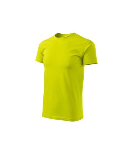 Mens Heavy New T-shirt Lime Green Malfini