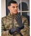 Isotoner Gants homme tactiles en laine, doublés imitation micro- imitation fourrure-2