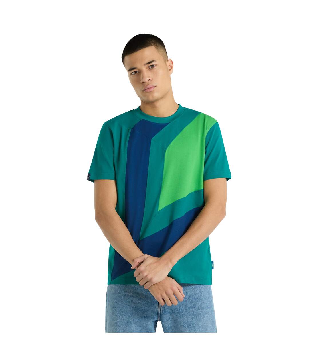 Mens Diamond Logo T-shirt Quetzal Green Umbro-2