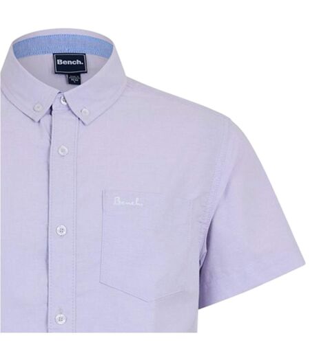 Chemise Manches Courtes Motif/style Uni Homme Lilas Bench