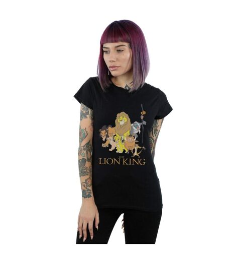 Disney T-shirt en coton du groupe Le Roi Lion Femme/Ladies (Noir) - UTBI25023