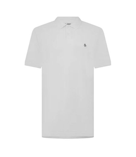 Polo Motif/style Logo Brodé Homme Blanc Original Penguin