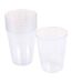 Lot de 6 Verres à Eau Réutilisable Plastique 23cl Transparent-1