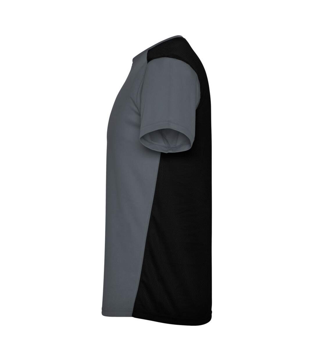 T-shirt Detroit Adulte Anthracite Noir Uni Roly-3