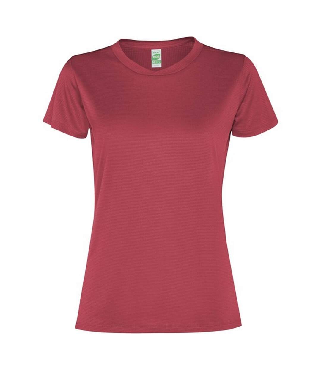 T-shirt slam femme rouge vif Roly