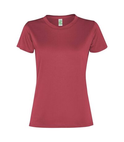 T-shirt slam femme rouge vif Roly Roly