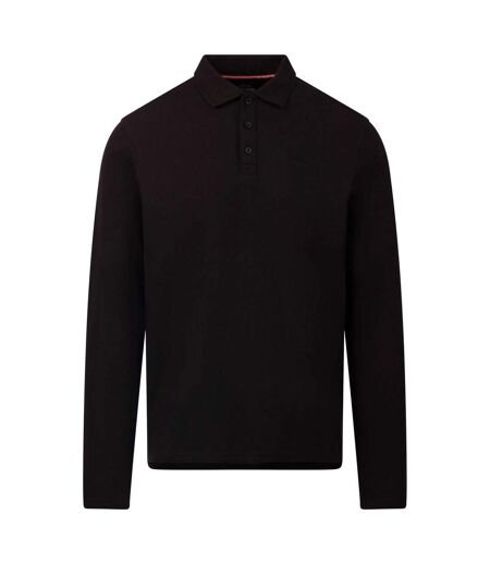 Polo Manches Longues Leblanc Homme Noir Trespass
